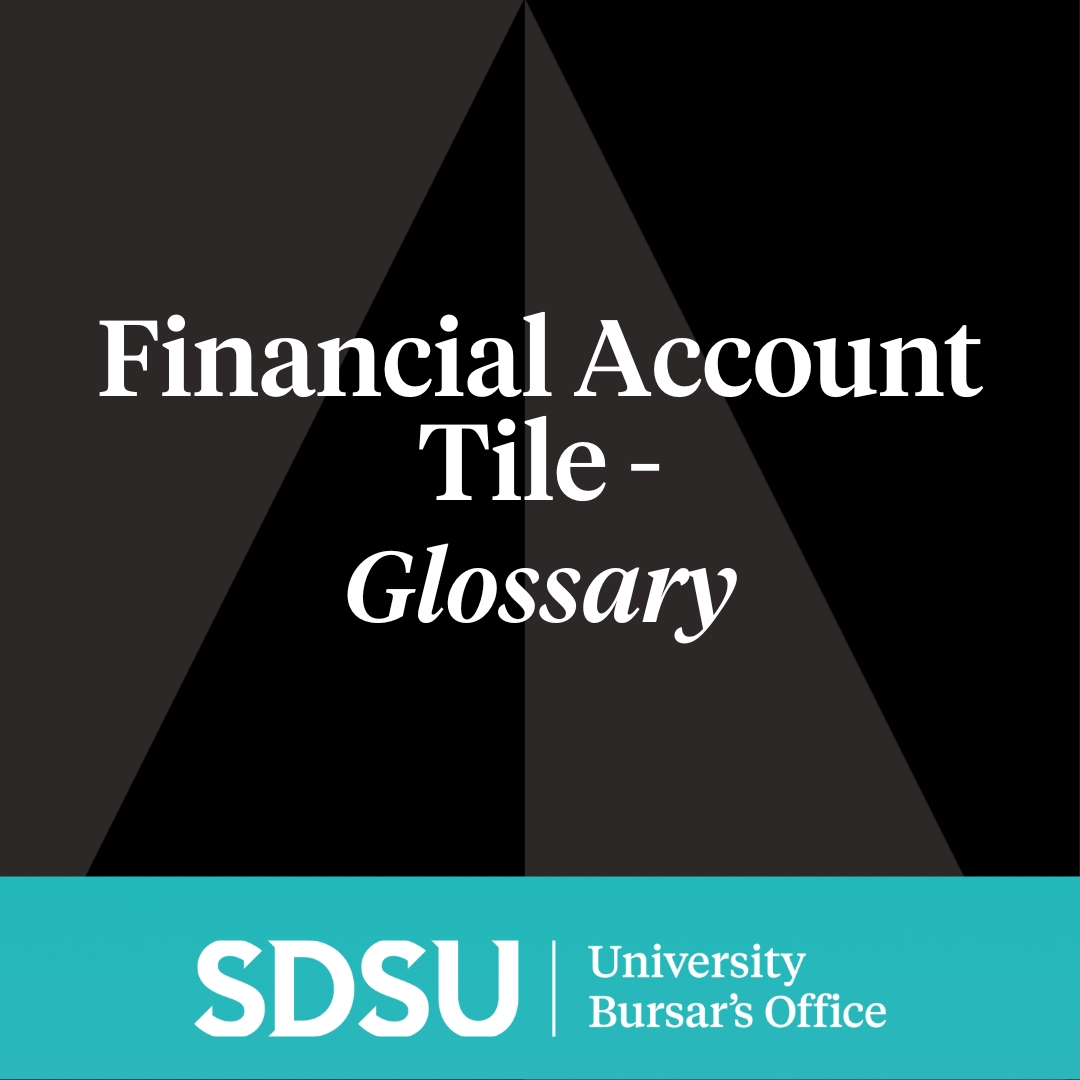 black background with words financial account Tile