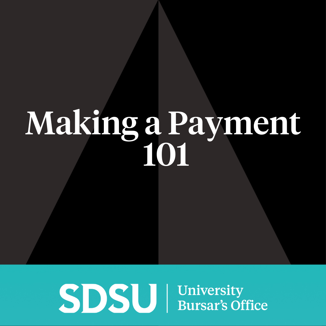 black background with the words making a payment